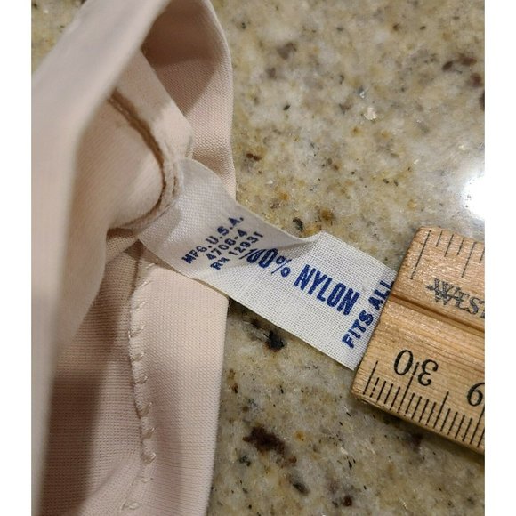 Vtg Cream Color Nylon 10.5" Formal Stretch Women's Gloves. One size fits all USA - Picture 9 of 12